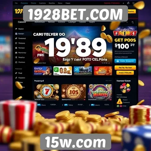 Navegação e design do site 1928BET